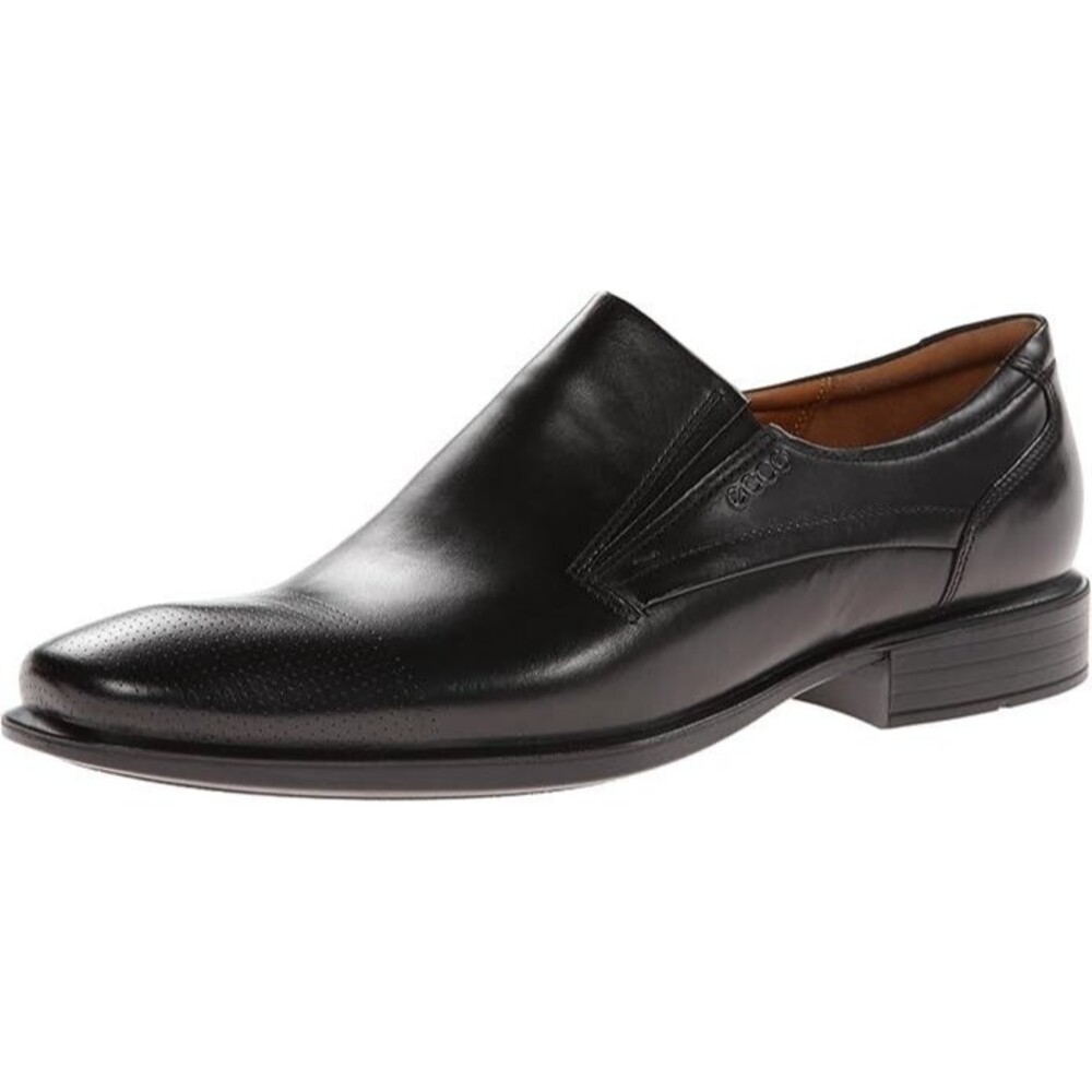 ECCO Men's 63161401001 Cairo Black Leather Comfort Slip On Shoe Sz 13-13.5 NEW